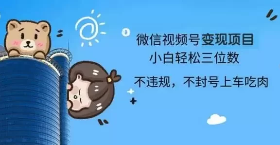 （13115期）2024最新微信视频号变现项目，小白轻松月入四位数